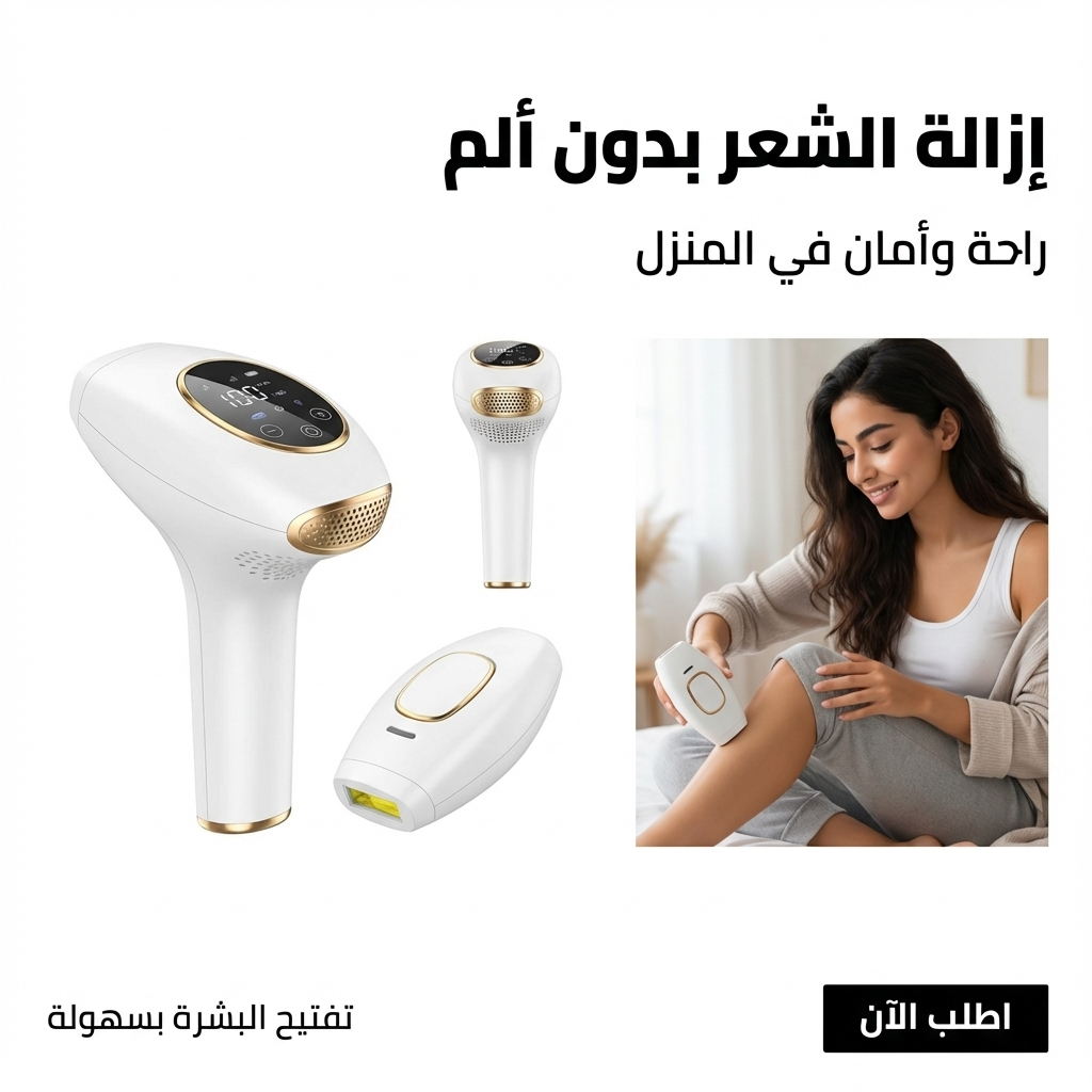 ✨ جهاز إزالة الشعر بالضوء النبضي IPL — نتائج نهائية من المنزل! ✨