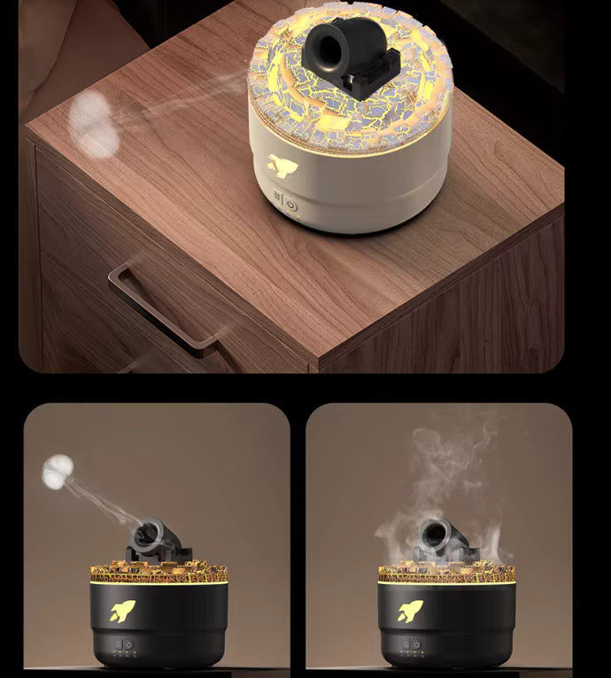 مرطب الهواء وموزع الروائح بتصميم المدفع